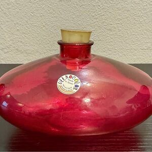 Vietri Ruby Red Glass Vase
